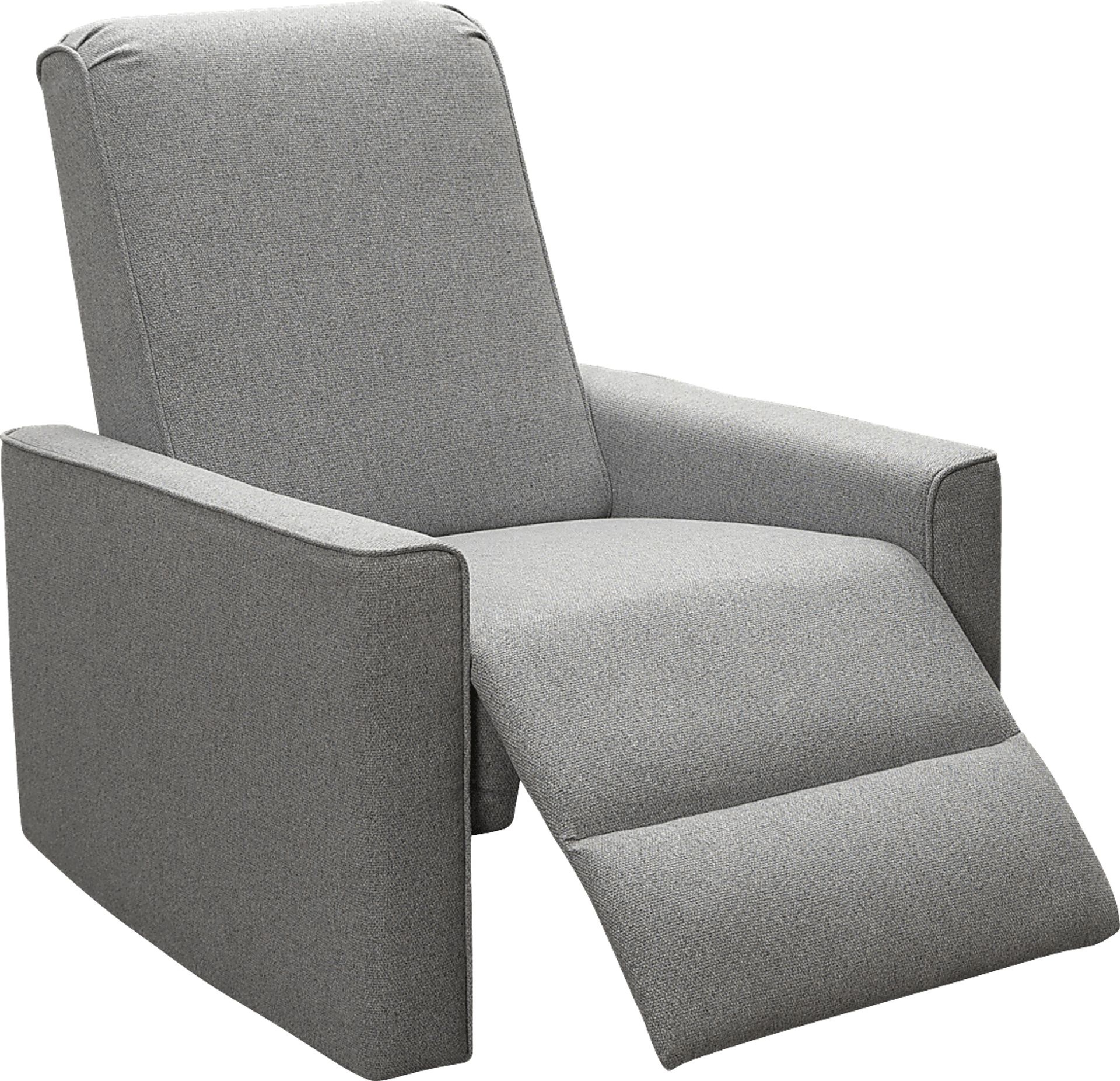 Nursery Sleepy Song Gray Swivel Rocker Recliner - Image 1