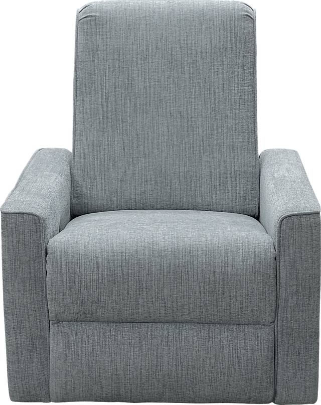 Nursery Sleepy Song Teal Swivel Rocker Recliner - Thumbnail - Image 2