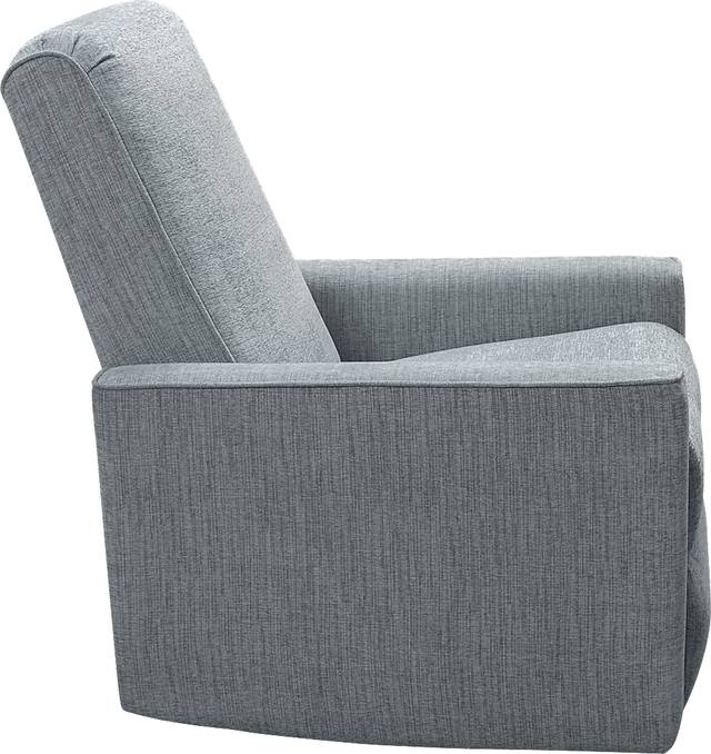 Nursery Sleepy Song Teal Swivel Rocker Recliner - Thumbnail - Image 4