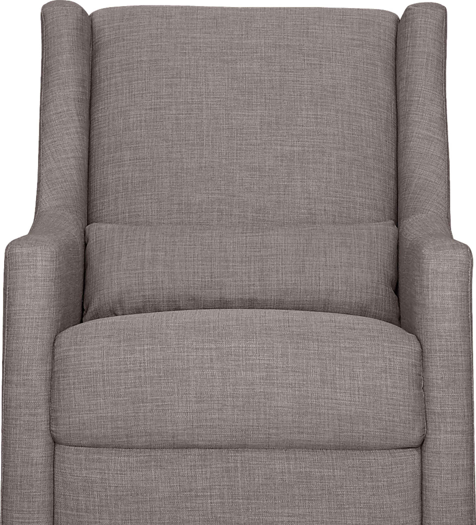 Nursery Sotto Serenade Gray Swivel Glider and Ottoman - Image 6