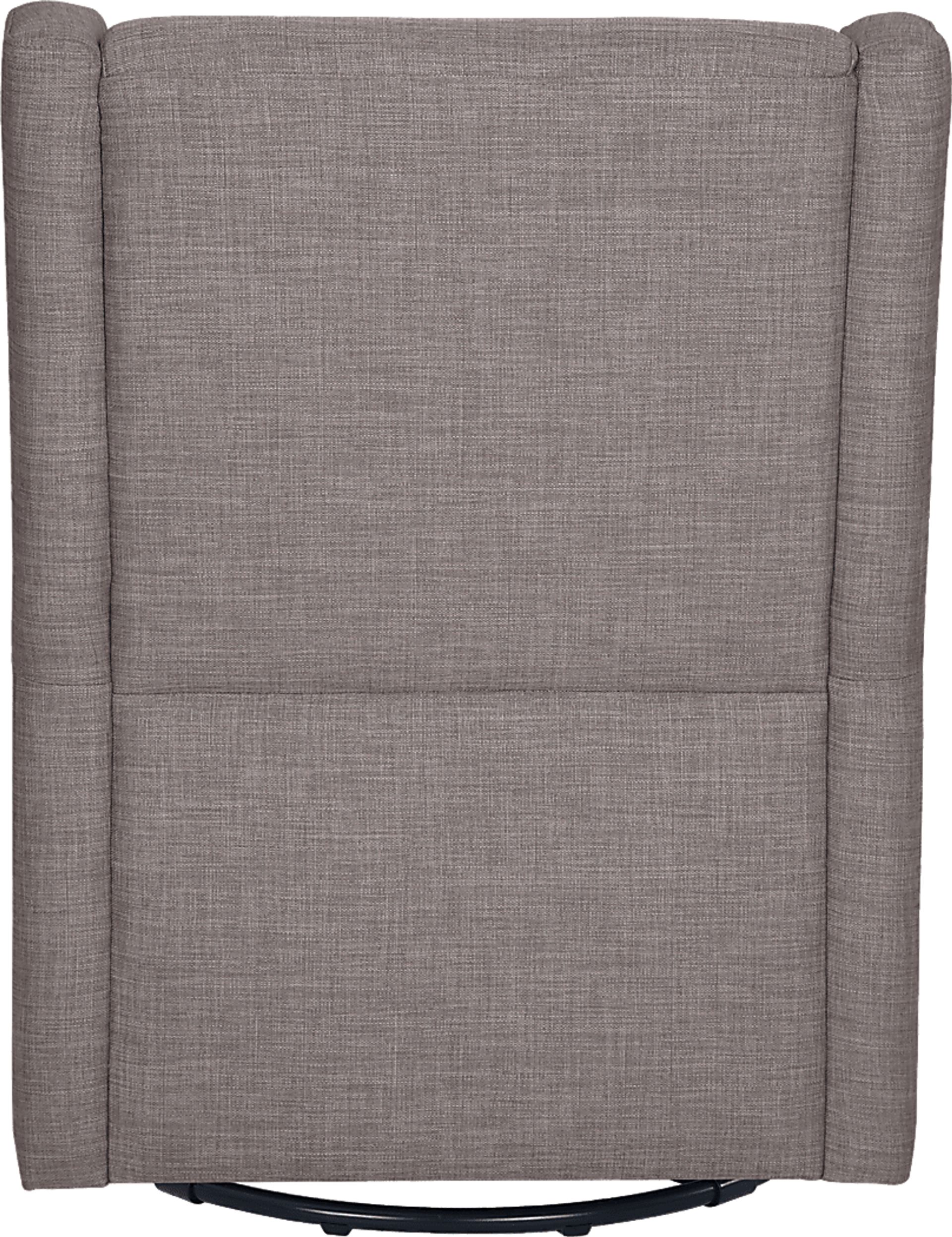 Nursery Sotto Serenade Gray Swivel Glider and Ottoman - Image 9