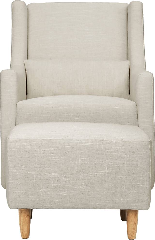 Nursery Sotto Serenade White Swivel Glider and Ottoman - Thumbnail - Image 4