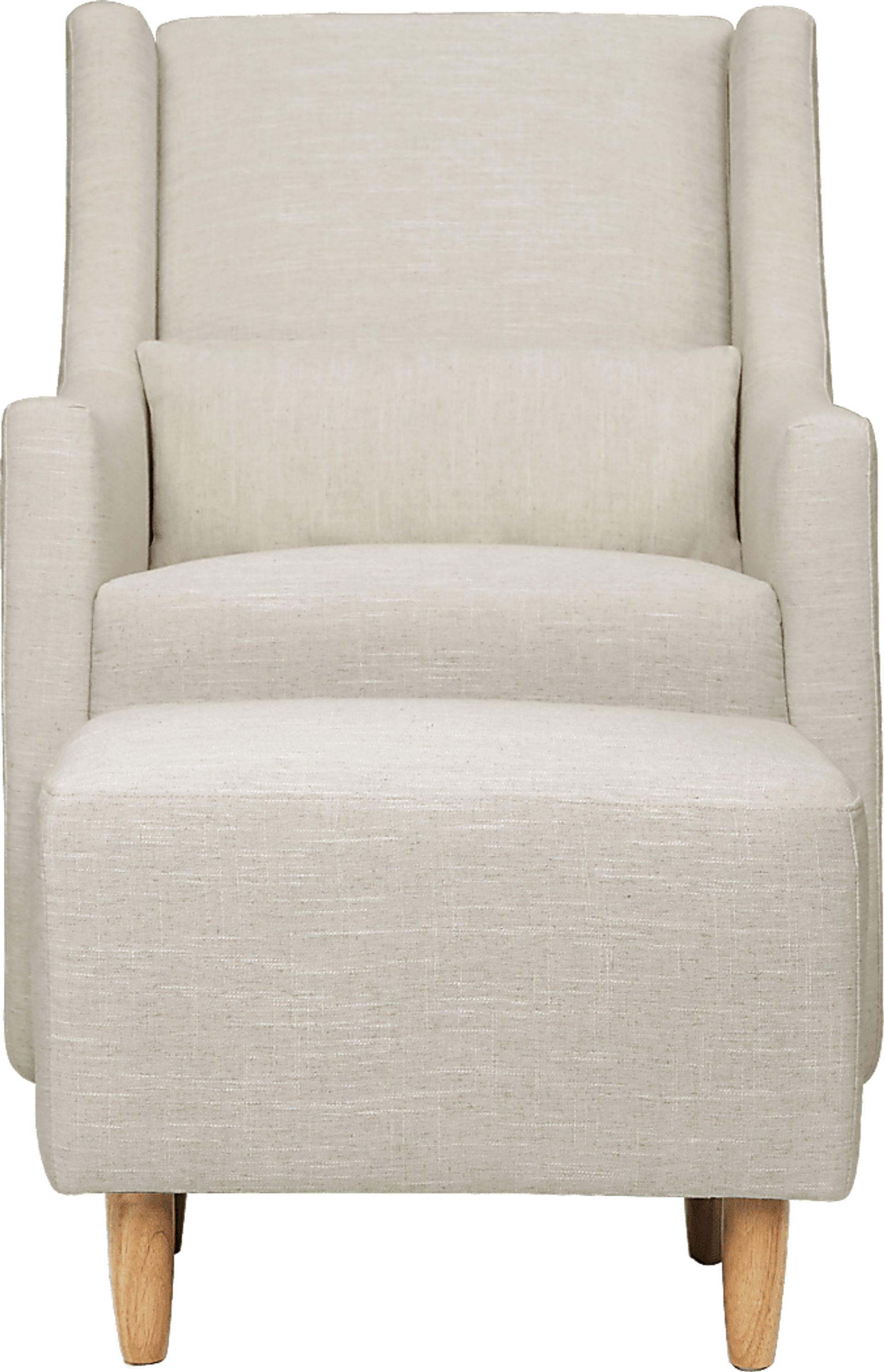 Nursery Sotto Serenade White Swivel Glider and Ottoman - Image 4