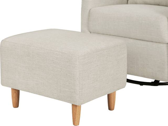 Nursery Sotto Serenade White Swivel Glider and Ottoman - Thumbnail - Image 5