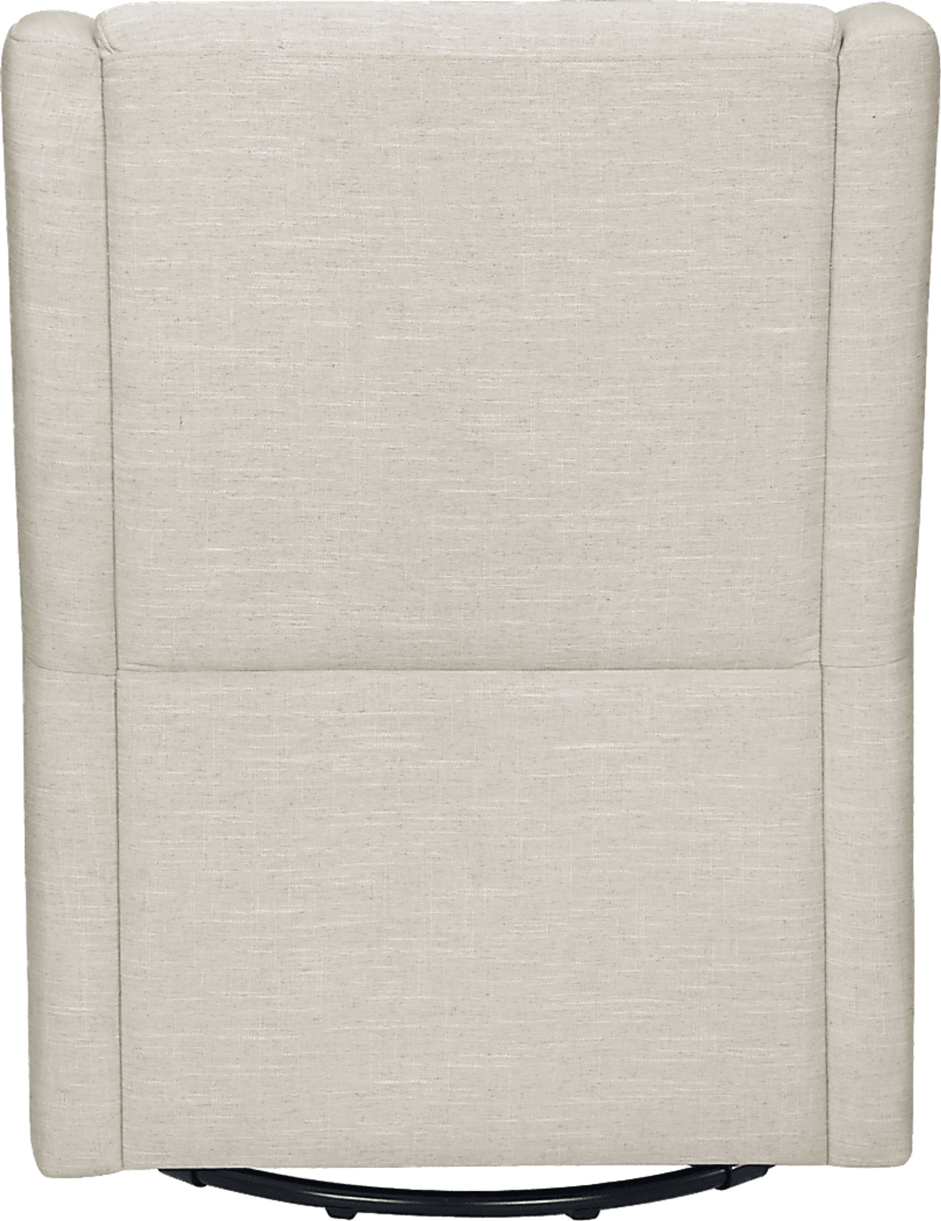 Nursery Sotto Serenade White Swivel Glider and Ottoman - Image 9