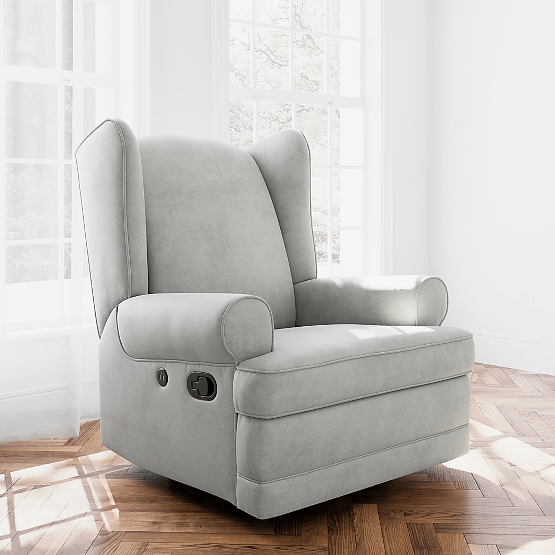 Taylan Gray Swivel Glider Recliner Rooms to Go
