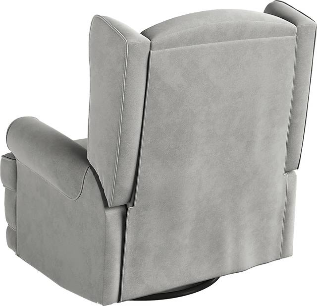 Nursery Taylan Gray Swivel Glider Recliner - Thumbnail - Image 5