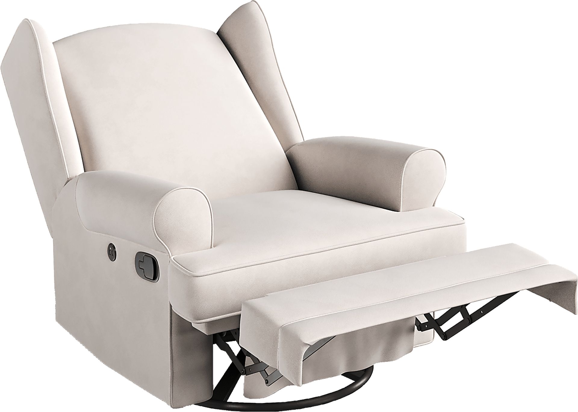 Nursery Taylan Ivory Swivel Glider Recliner - Image 6