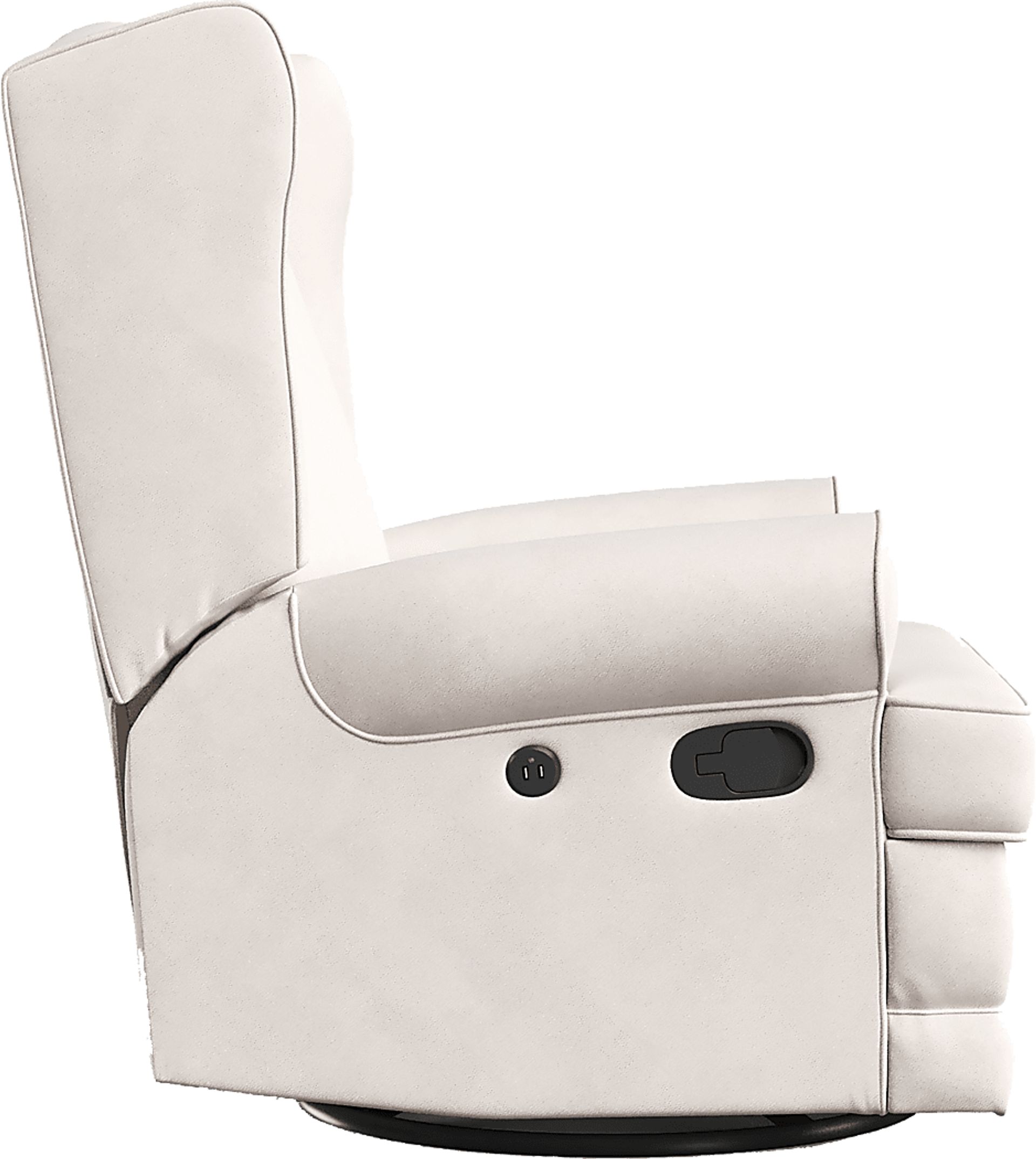 Nursery Taylan Ivory Swivel Glider Recliner - Image 9