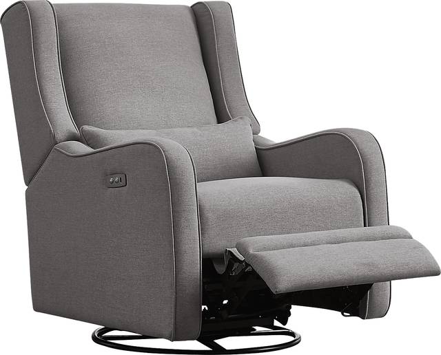 Nursery Tiernan Ash Power Swivel Glider Recliner - Thumbnail - Image 1