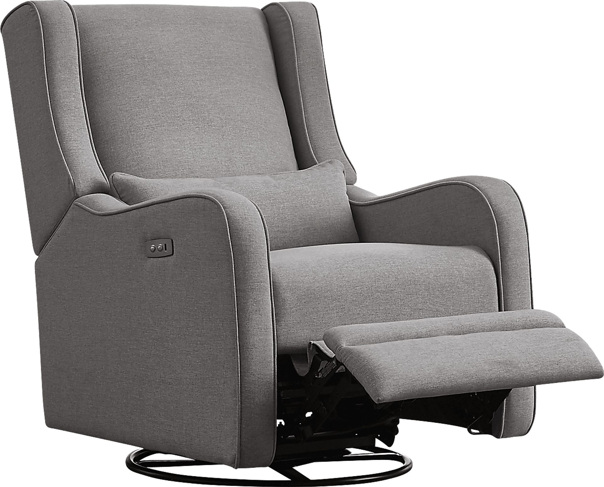 Nursery Tiernan Ash Power Swivel Glider Recliner - Image 1