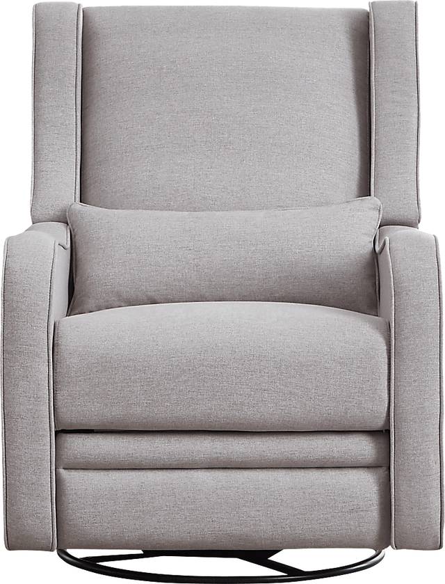 Nursery Tiernan Pewter Power Swivel Glider Recliner - Thumbnail - Image 3
