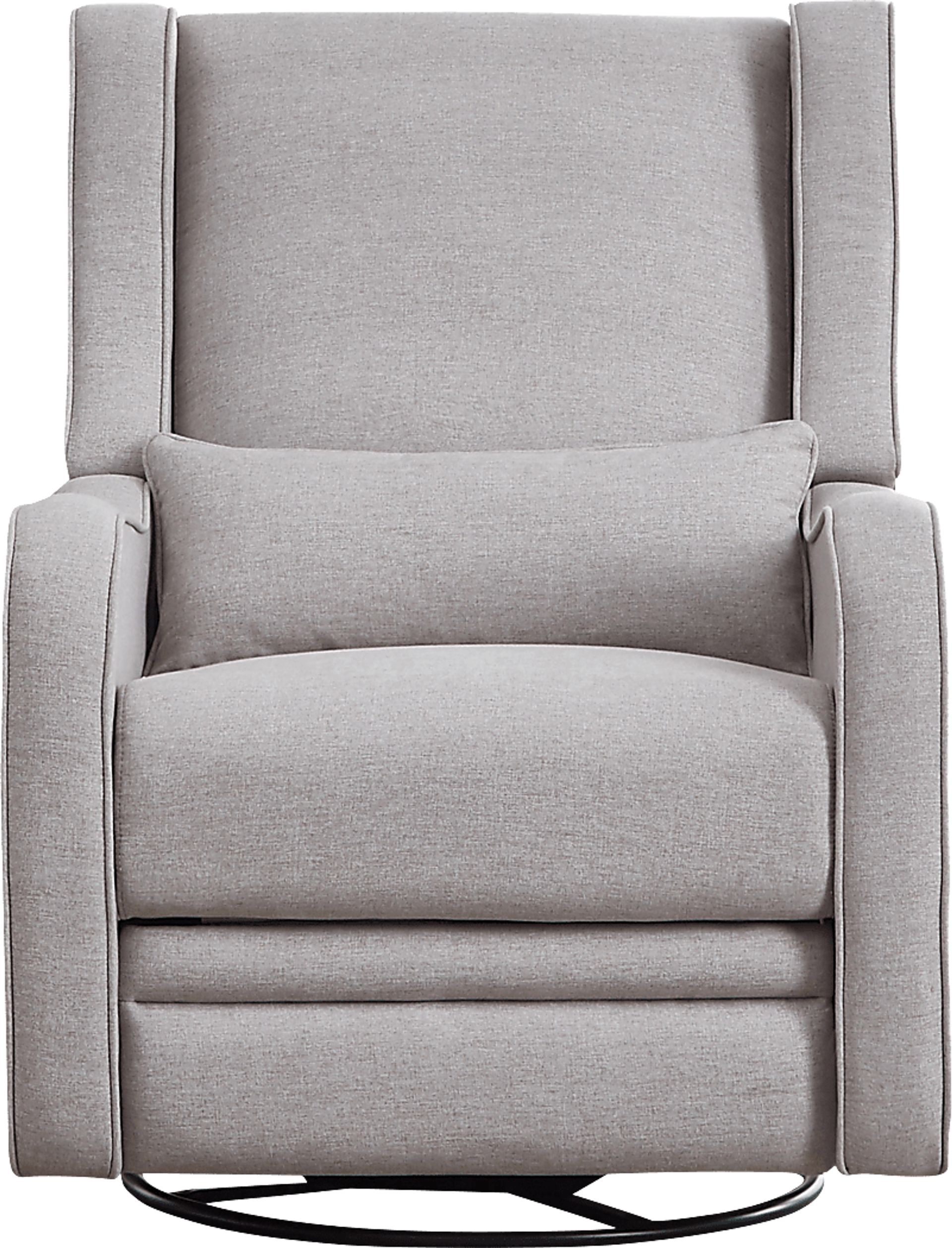 Nursery Tiernan Pewter Power Swivel Glider Recliner - Image 3