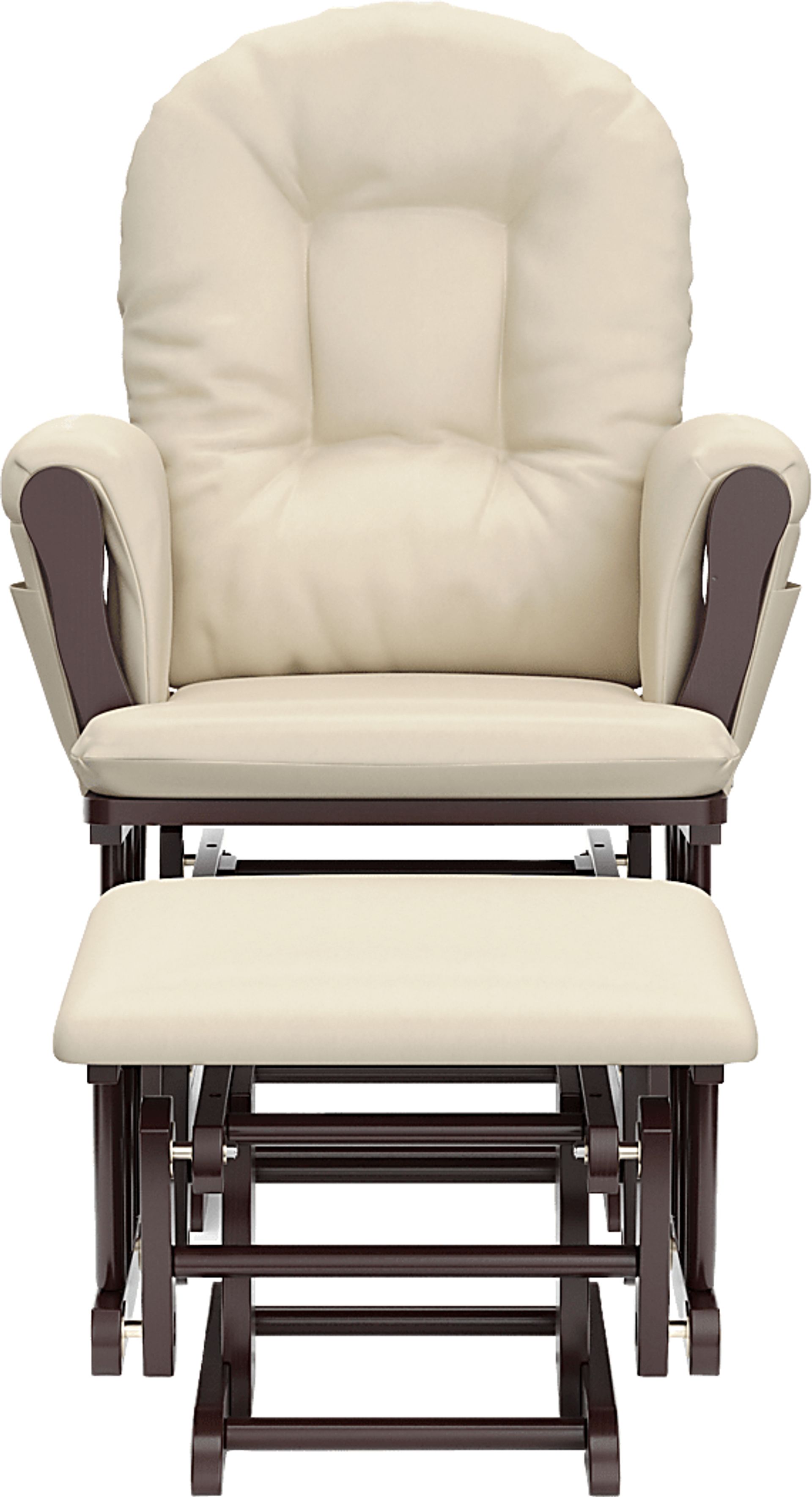 Nursery Vaibia Beige Glider & Ottoman - Image 7