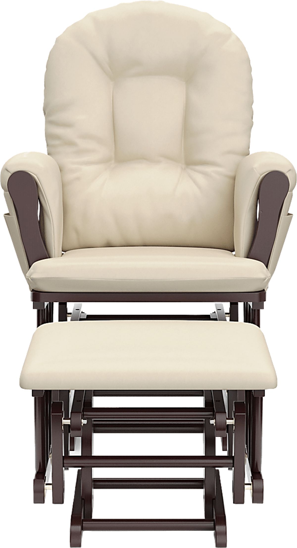 Vaibia Beige,Espresso Beige,Brown Glider & Ottoman Rooms to Go