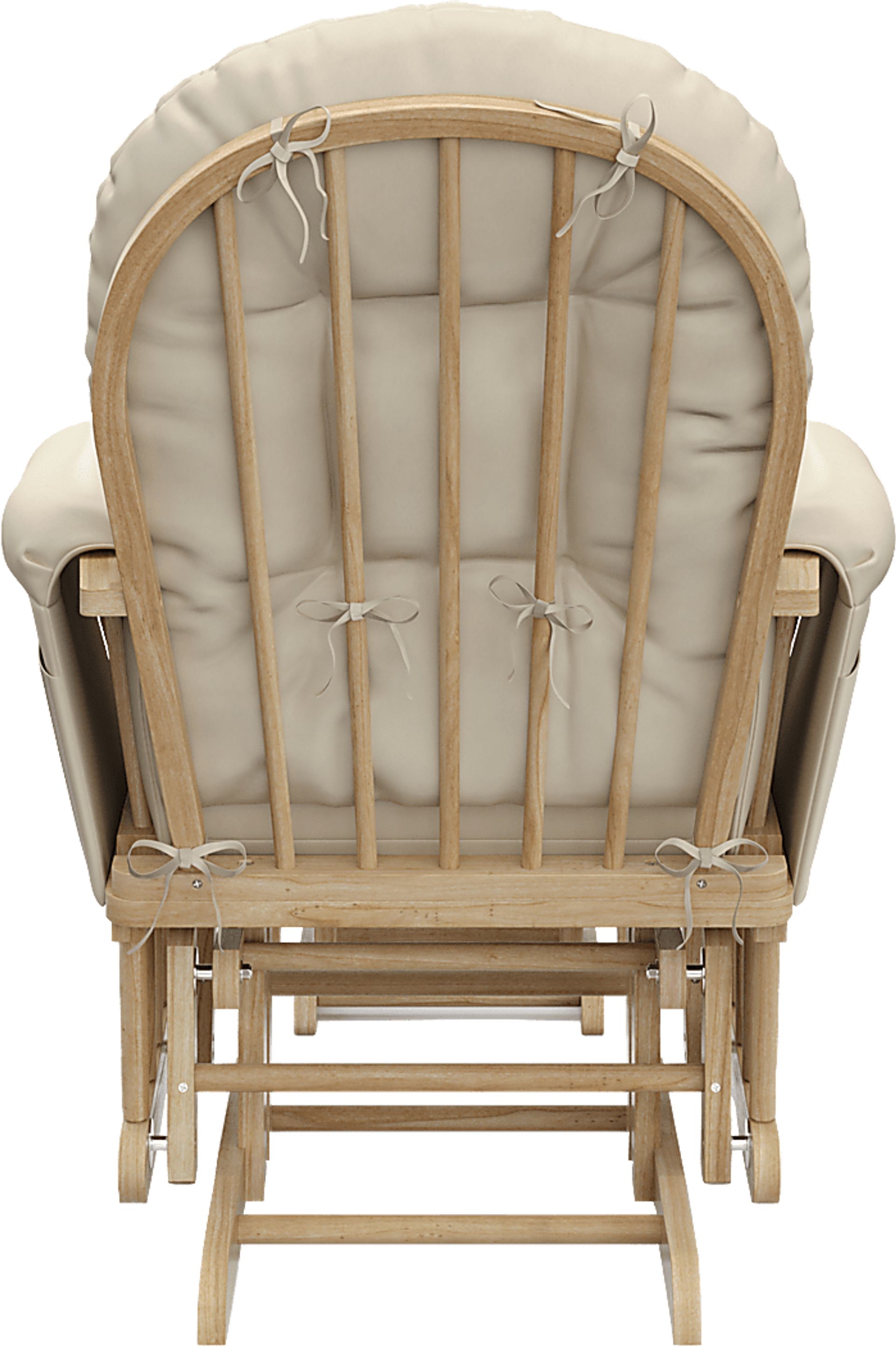 Nursery Vaibia Beige/Natural Glider & Ottoman - Image 4