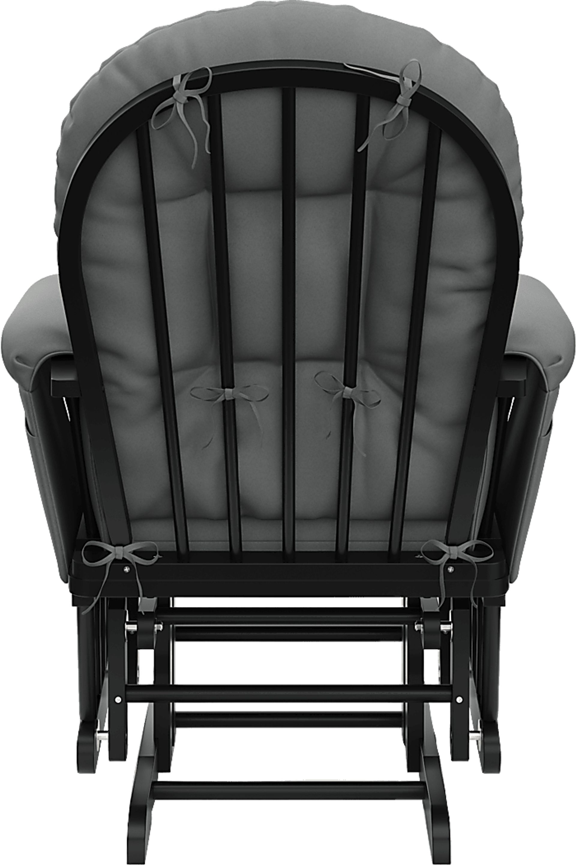 Nursery Vaibia Gray/Black Glider & Ottoman - Image 3