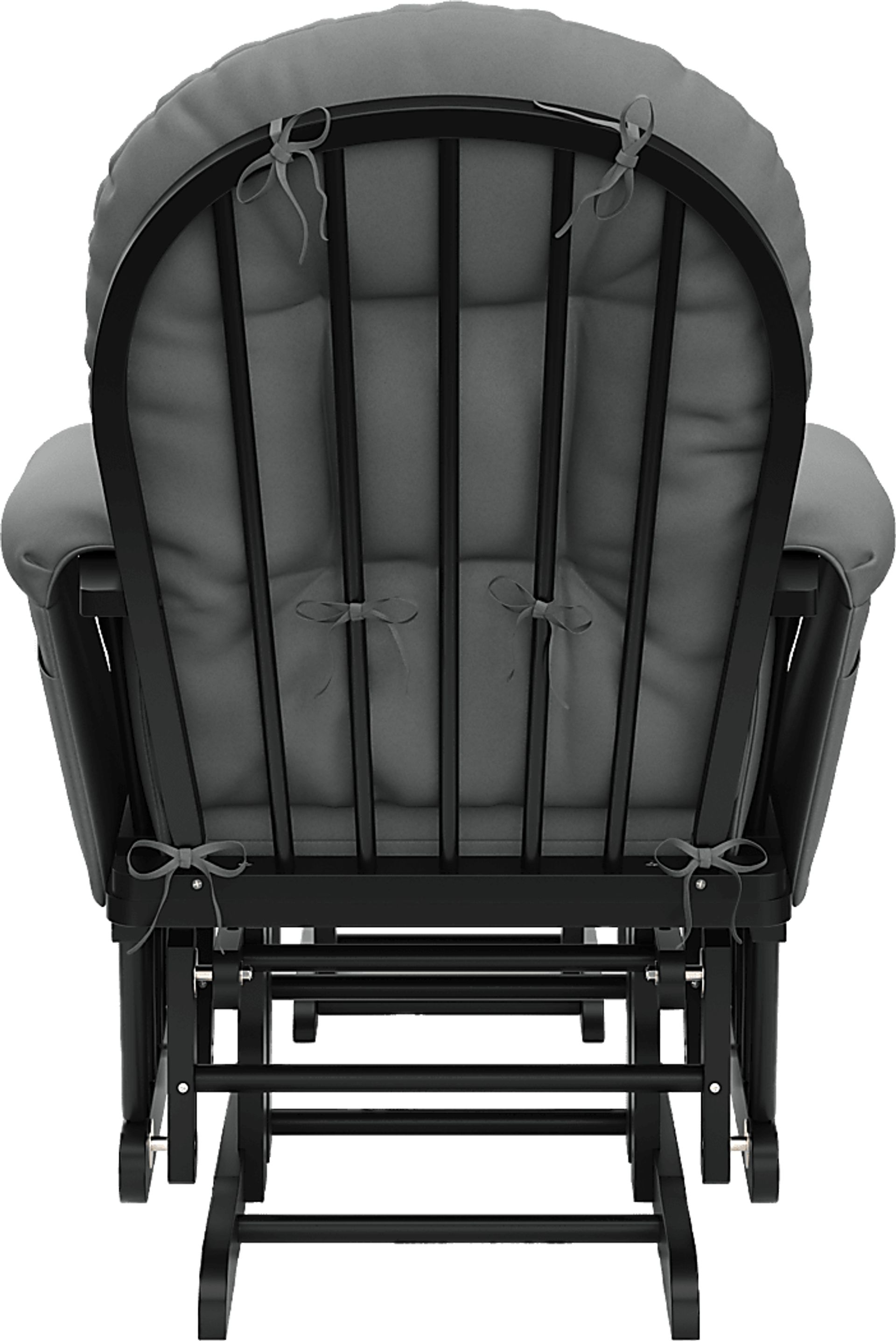 Nursery Vaibia Gray/Black Glider & Ottoman - Image 6