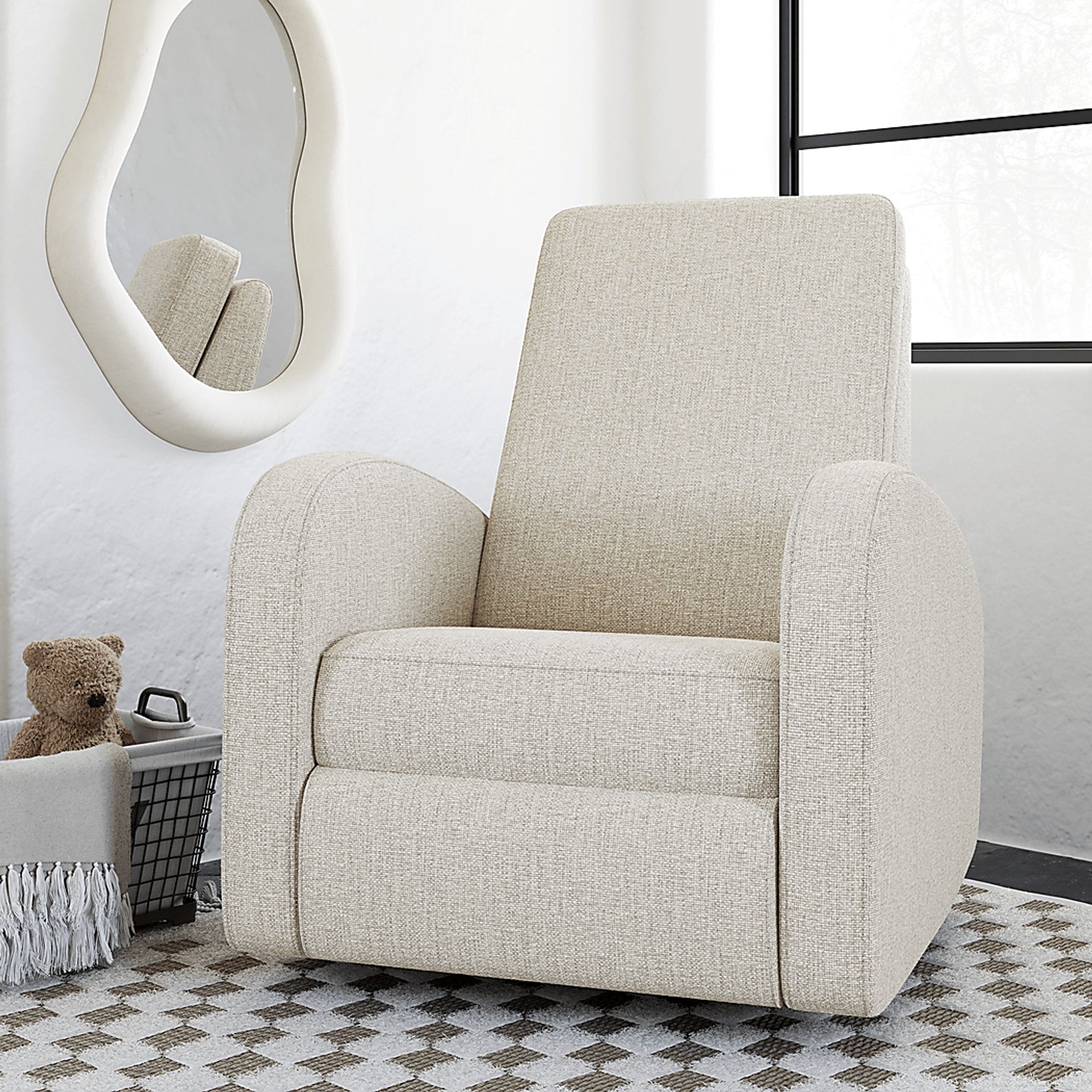 Nursery Vexari Beige Swivel Glider - Image 2
