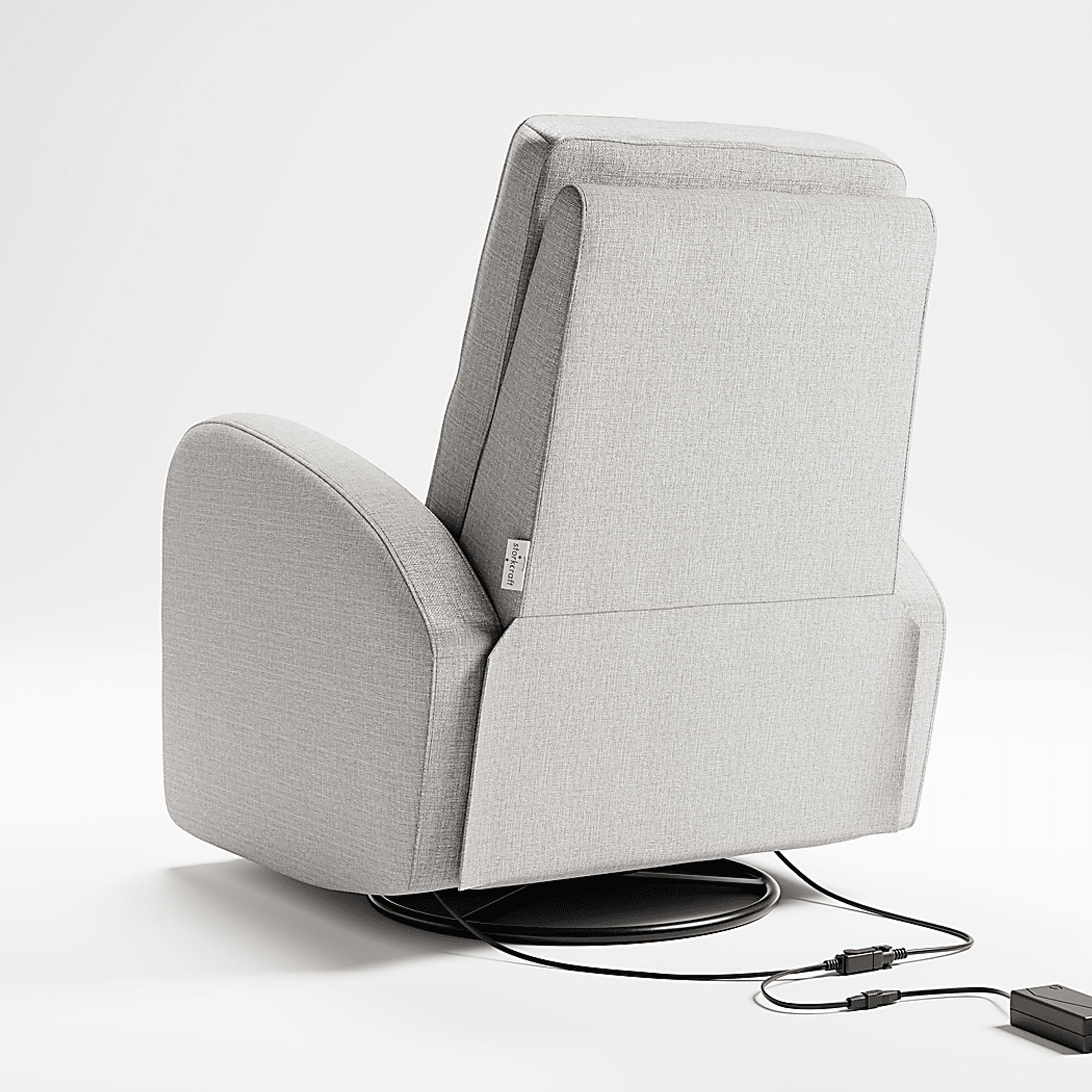 Nursery Vexari Gray Swivel Glider - Image 13