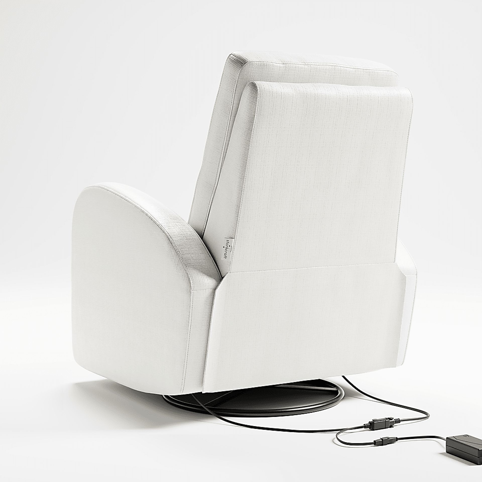 Nursery Vexari Ivory Swivel Glider - Image 13
