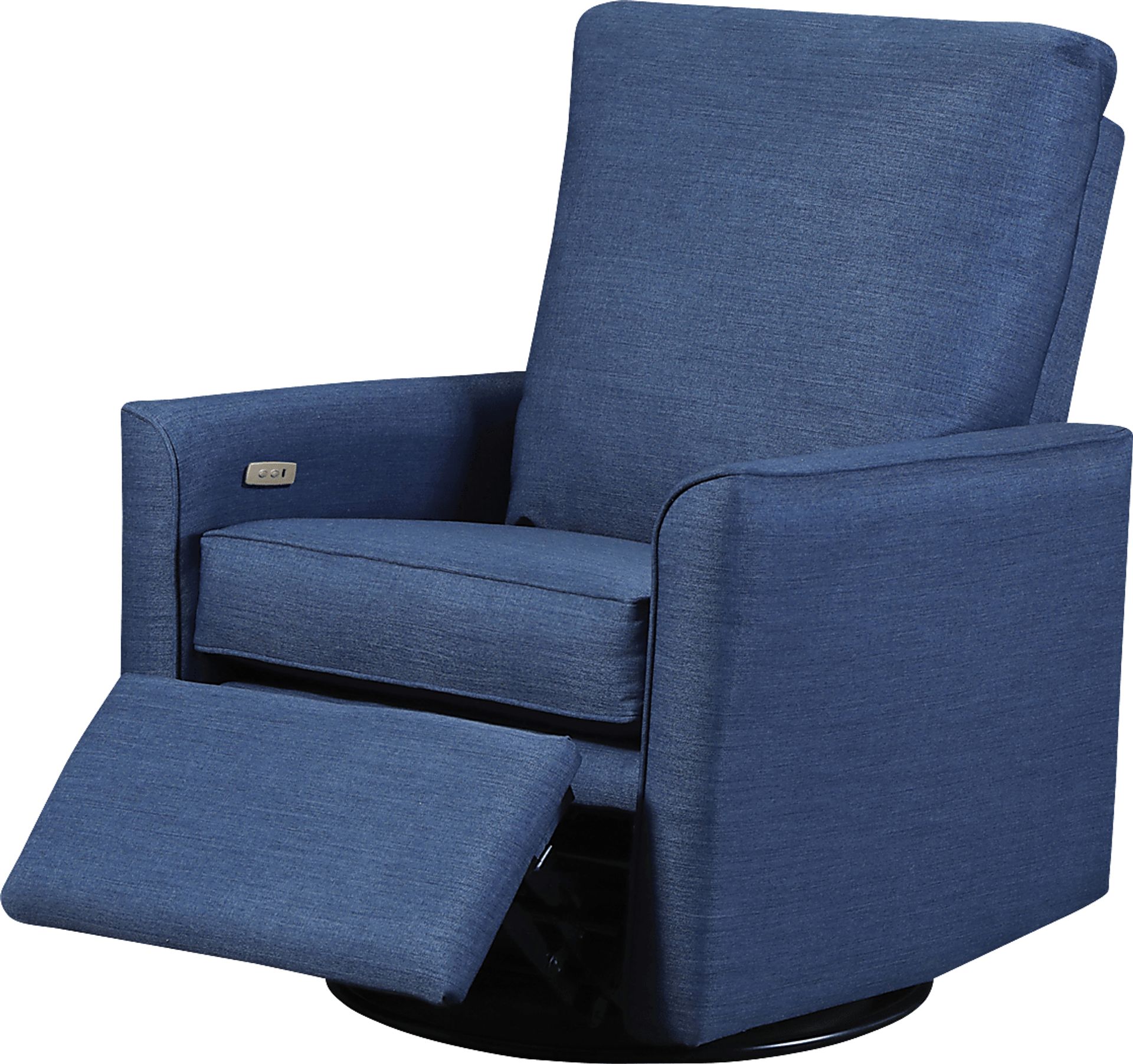 Nursery Winddon Blue Power Swivel Recliner - Image 2