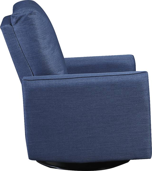 Nursery Winddon Blue Power Swivel Recliner - Thumbnail - Image 3