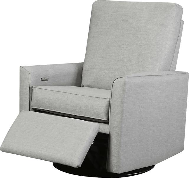 Nursery Winddon Gray Power Swivel Recliner - Thumbnail - Image 2
