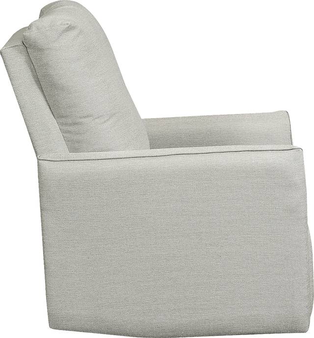 Nursery Winddon Light Gray Power Swivel Recliner - Thumbnail - Image 4