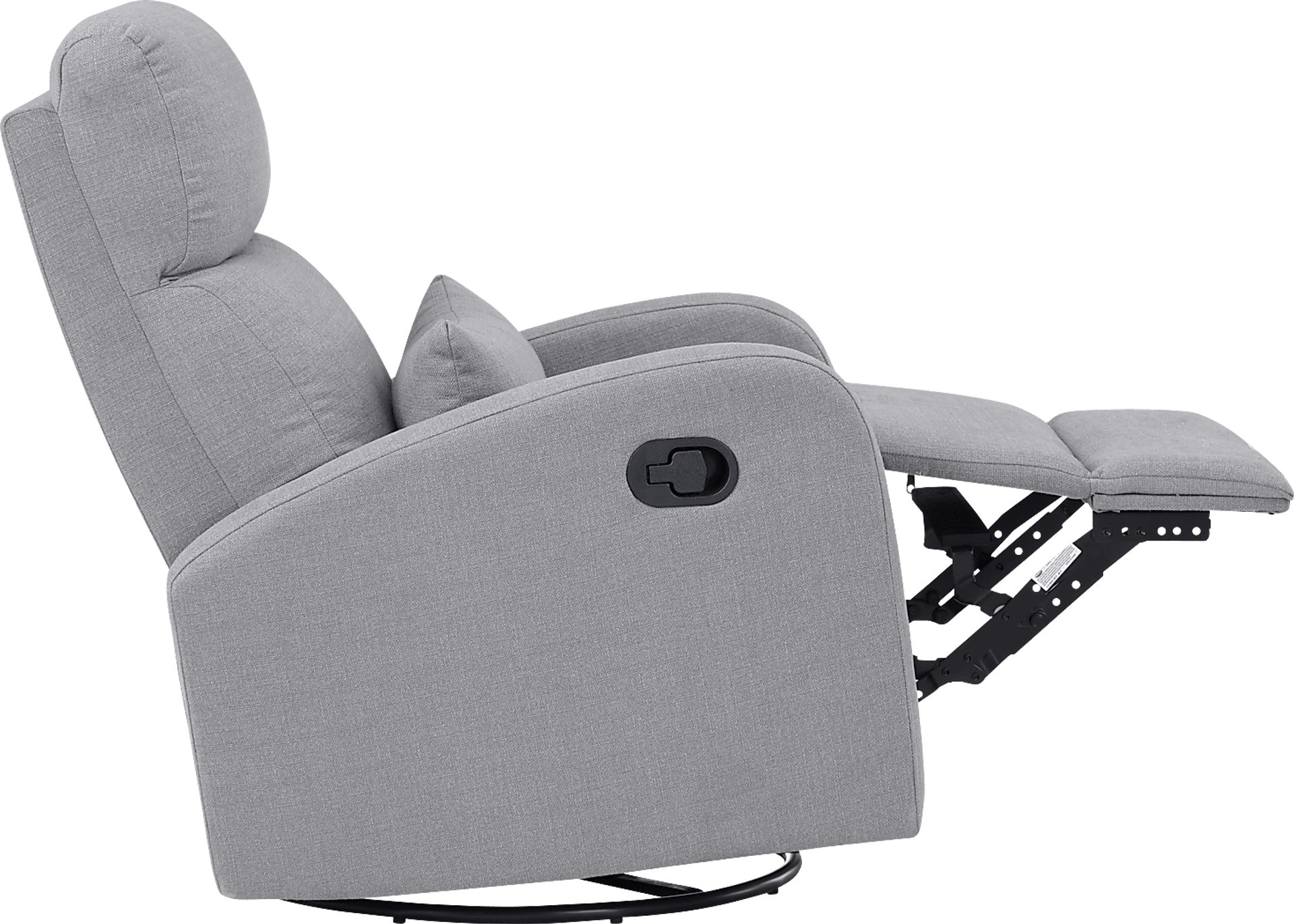 Nursery Winora Gray Swivel Glider Recliner - Image 3