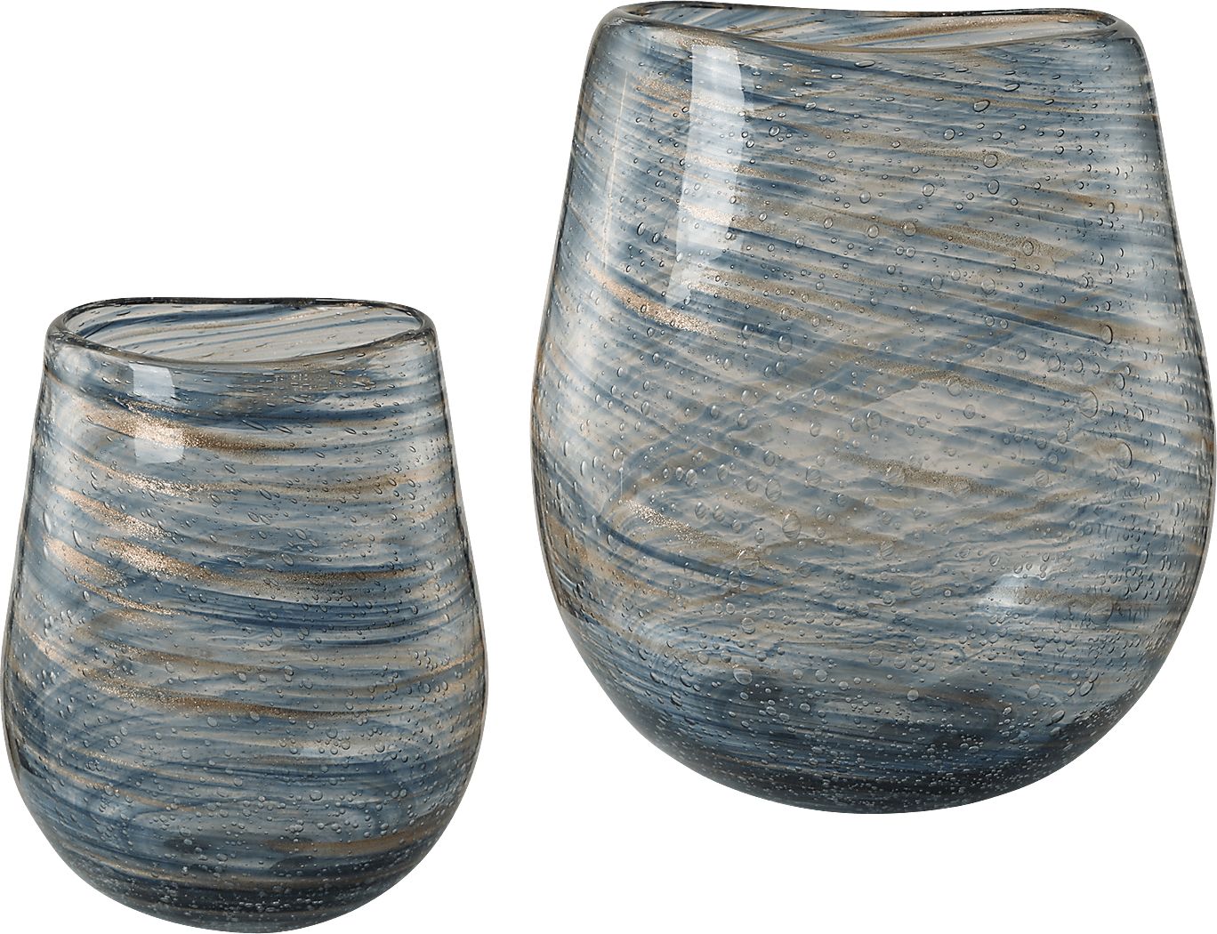 Nux Blue Vases, Set of 2