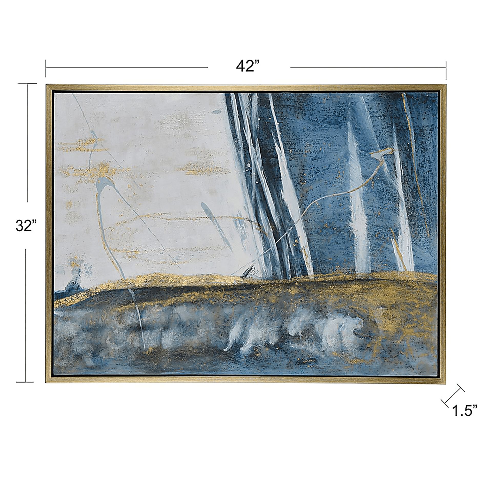 Nuzzi III Blue Artwork - Image 4