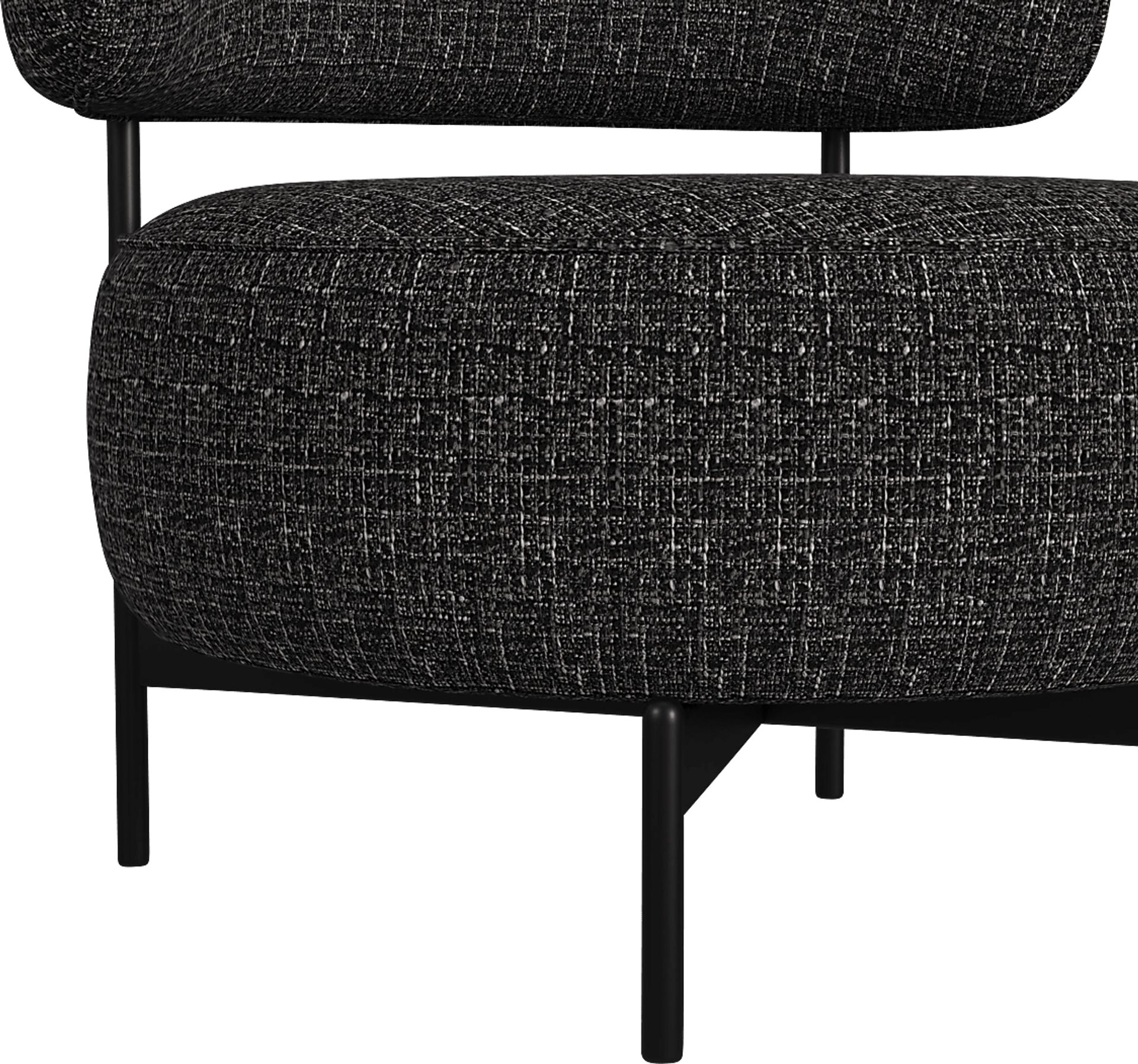 Nvart Black Swivel Accent Chair - Image 5