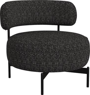 Nvart Black Swivel Accent Chair