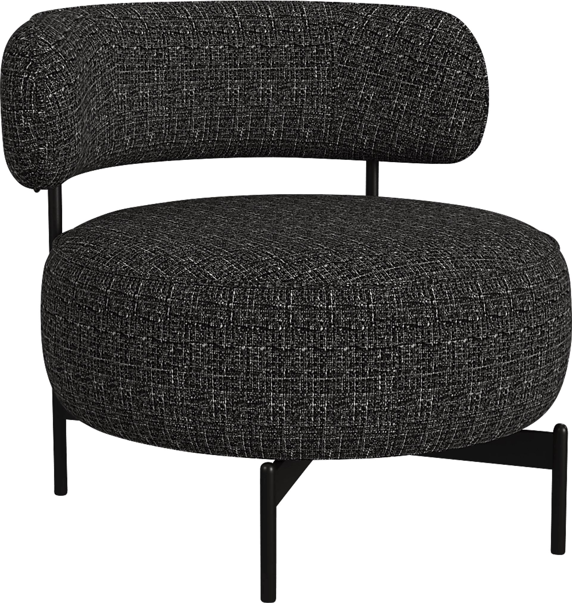 Nvart Black Swivel Accent Chair - Image 1