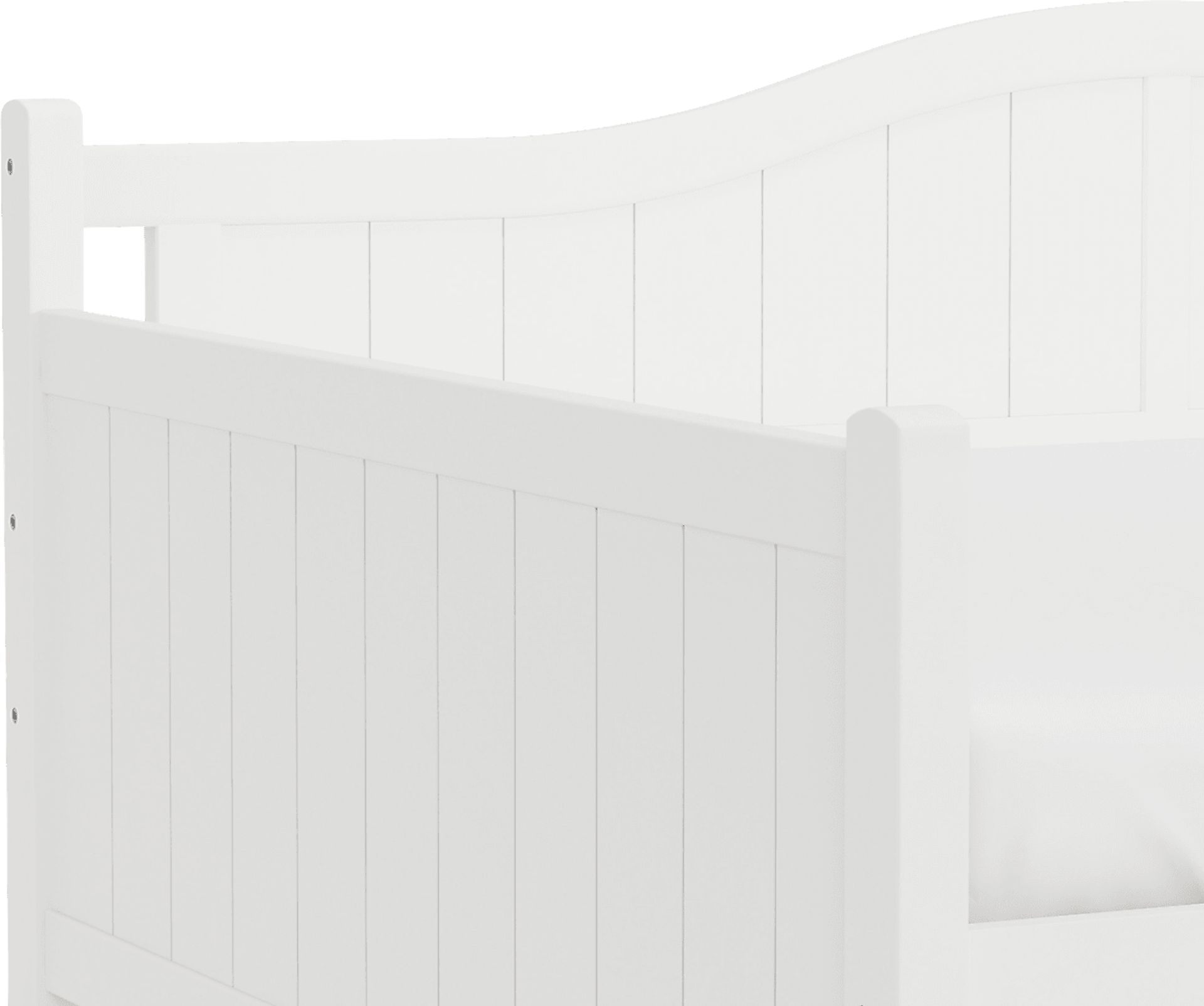 Nyala White Full Daybed with Frame - Image 5