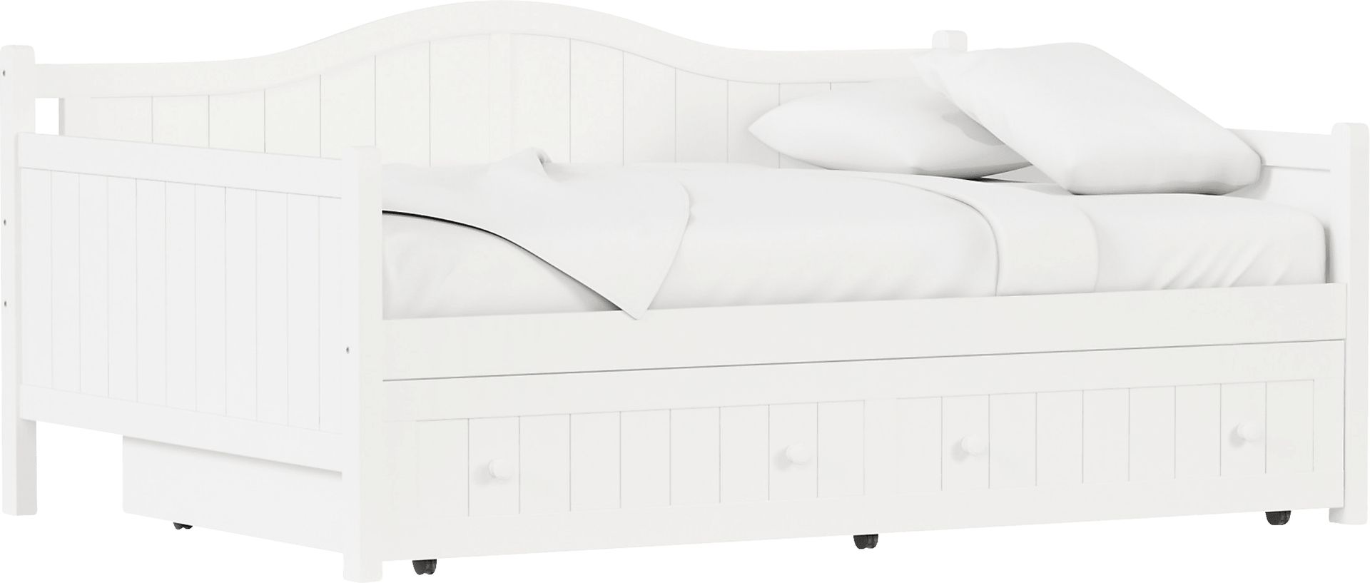 Nyala White Full Daybed with Frame - Image 1