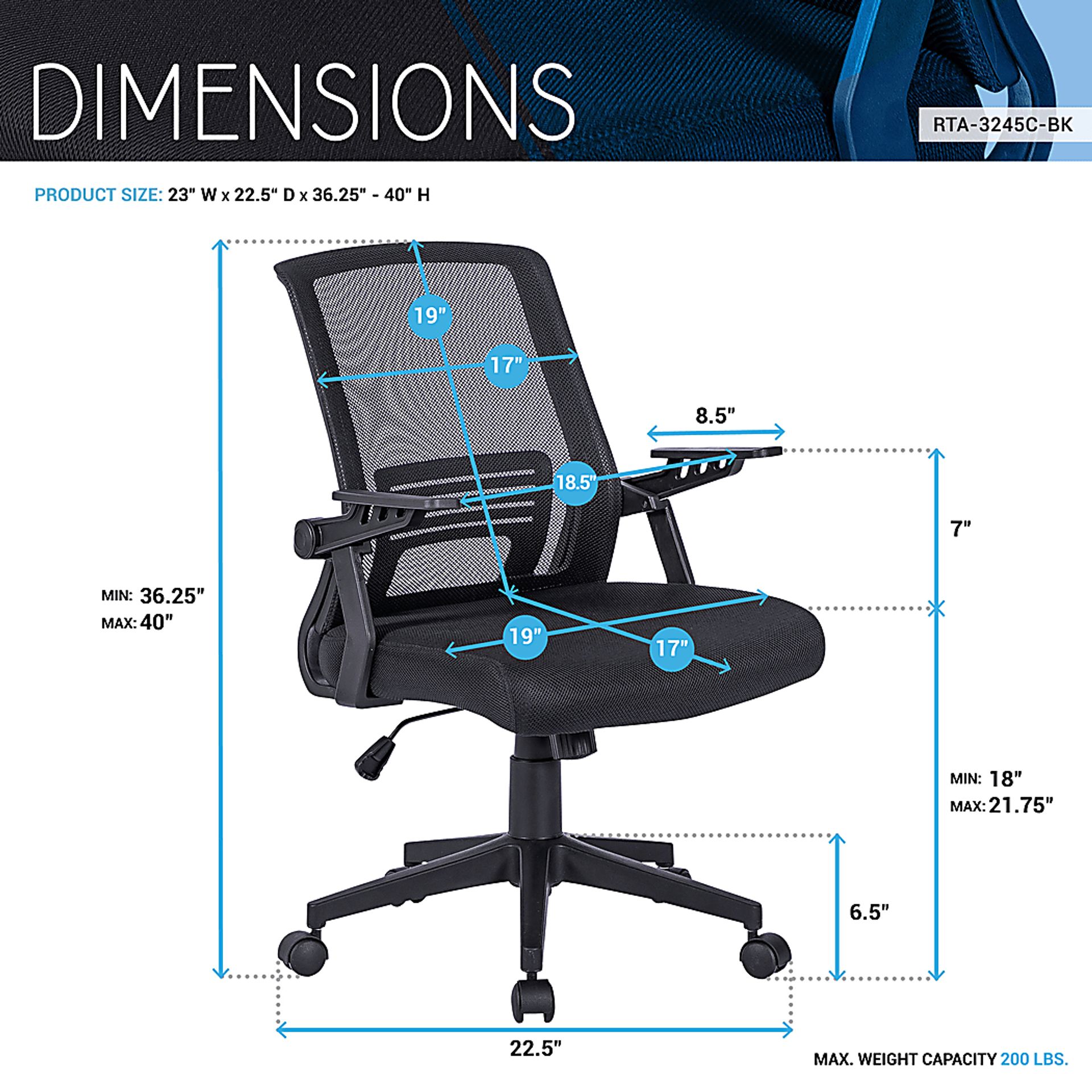 Nyamire Black Office Chair - Image 4