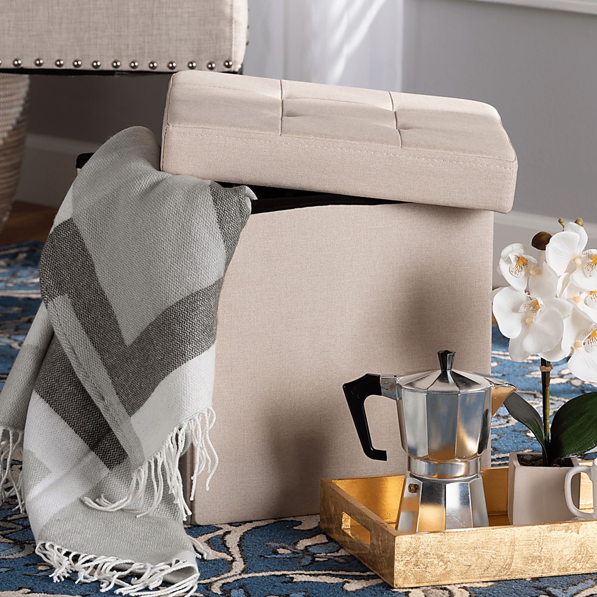 Nyanza Beige Ottoman - Image 6