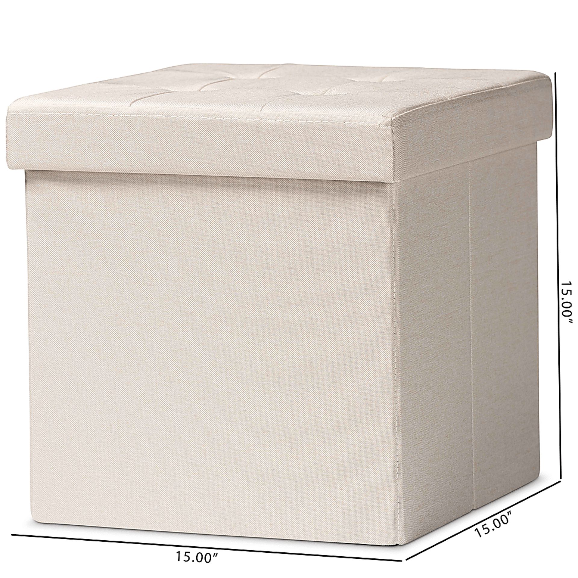 Nyanza Beige Ottoman - Image 7