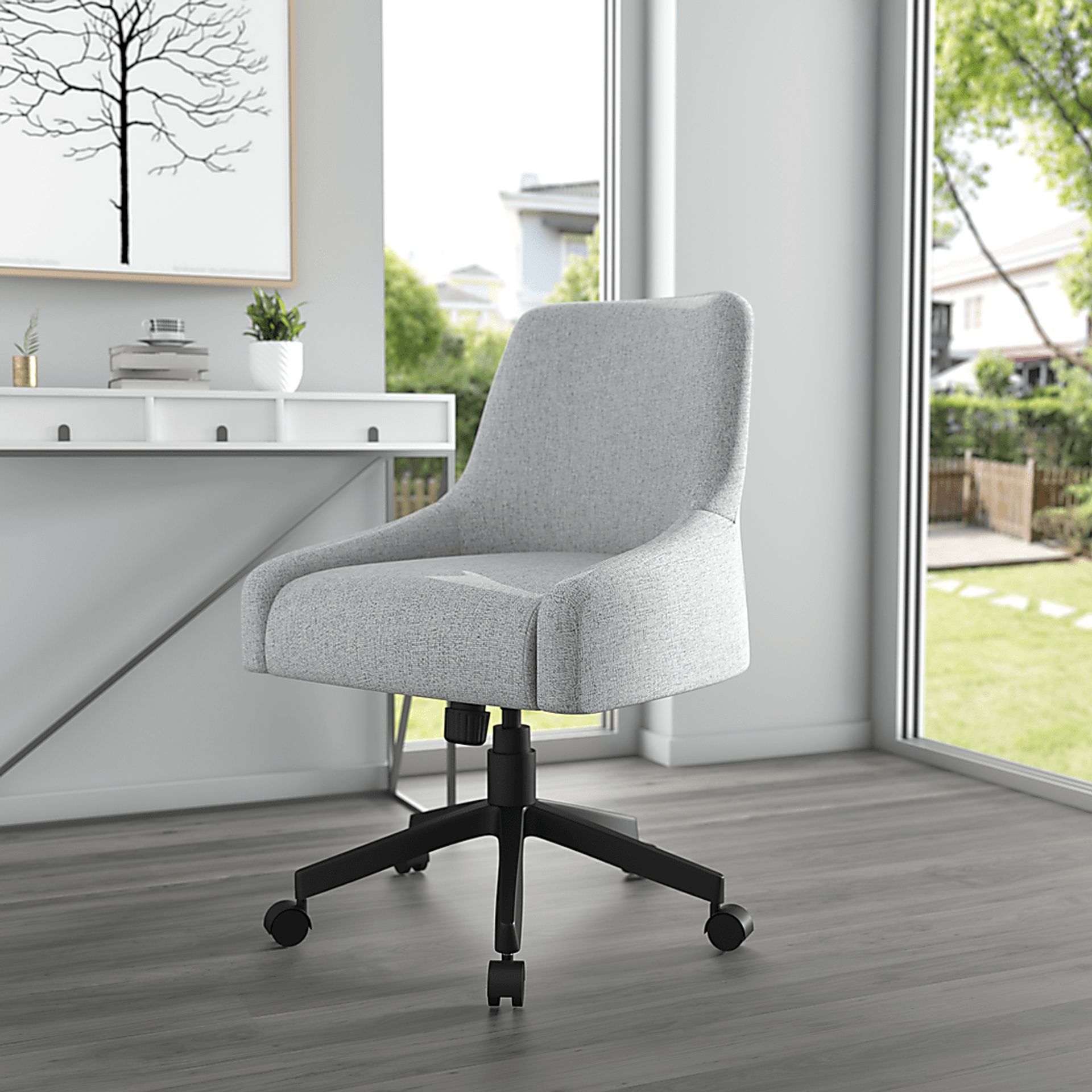Nyarko Gray Desk Chair - Image 2