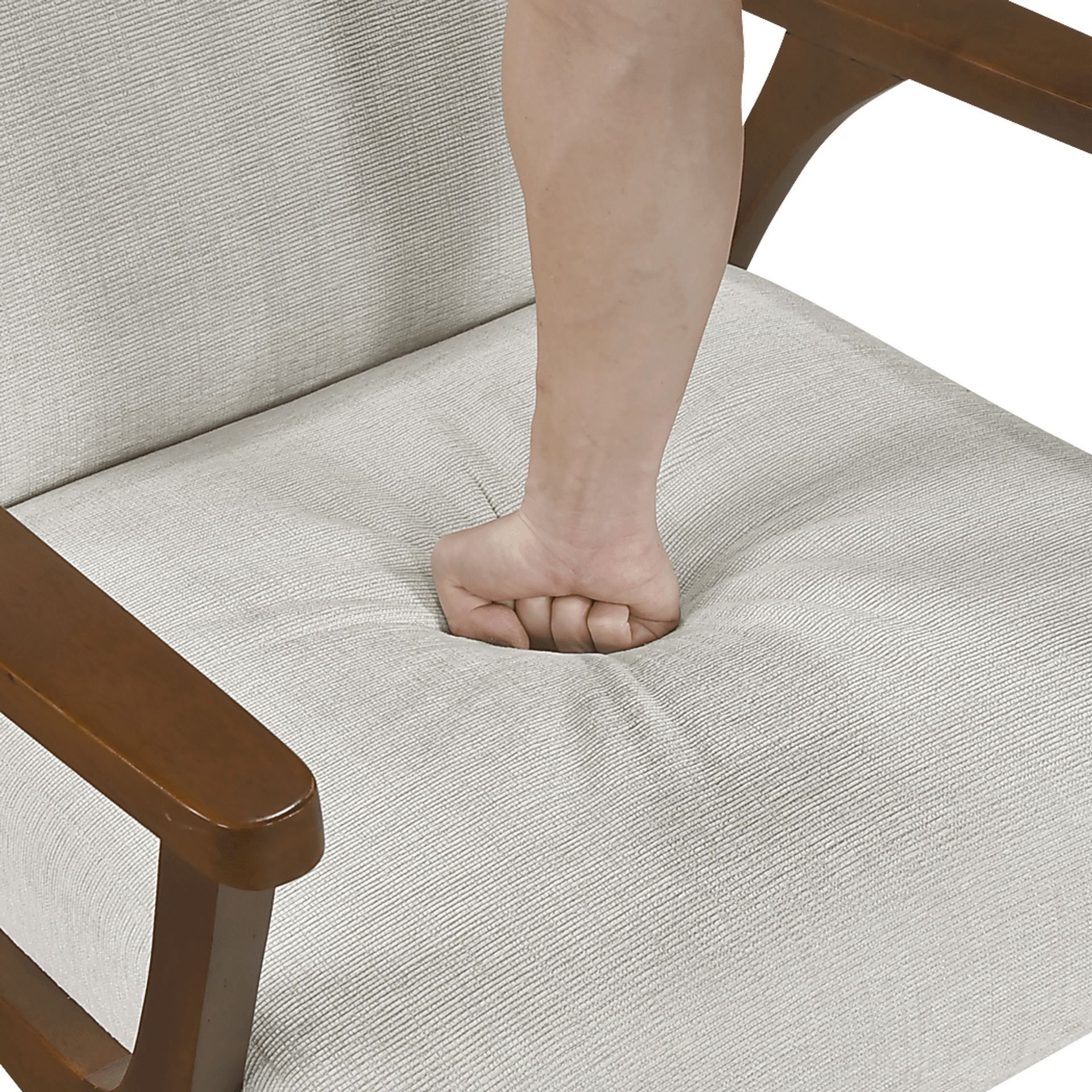 Nycio Beige Accent Chair - Image 6