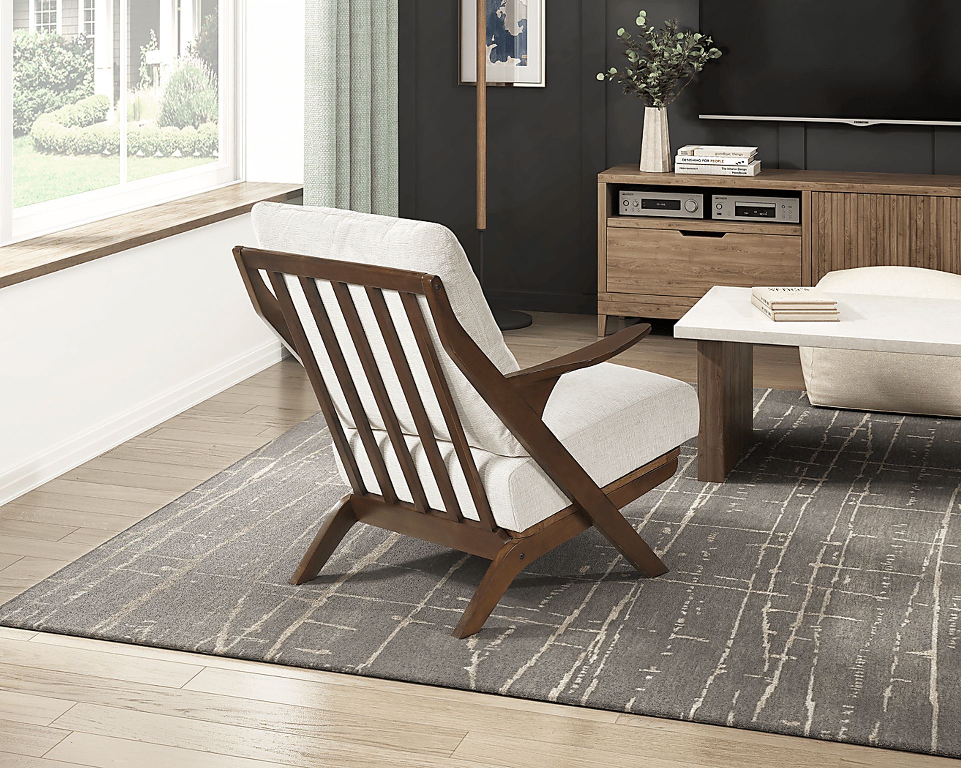 Nycio Beige Accent Chair - Image 3