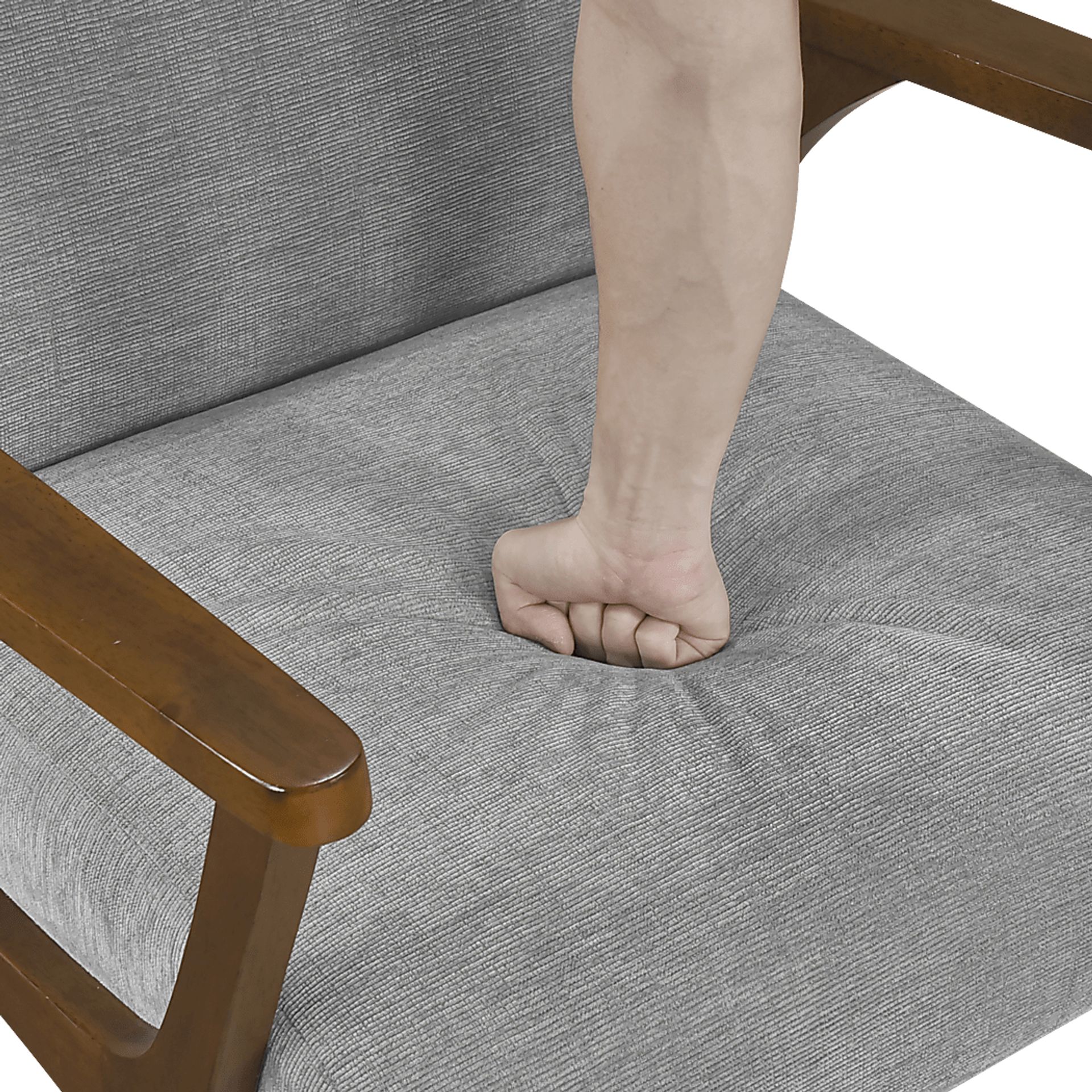 Nycio Gray Accent Chair - Image 6