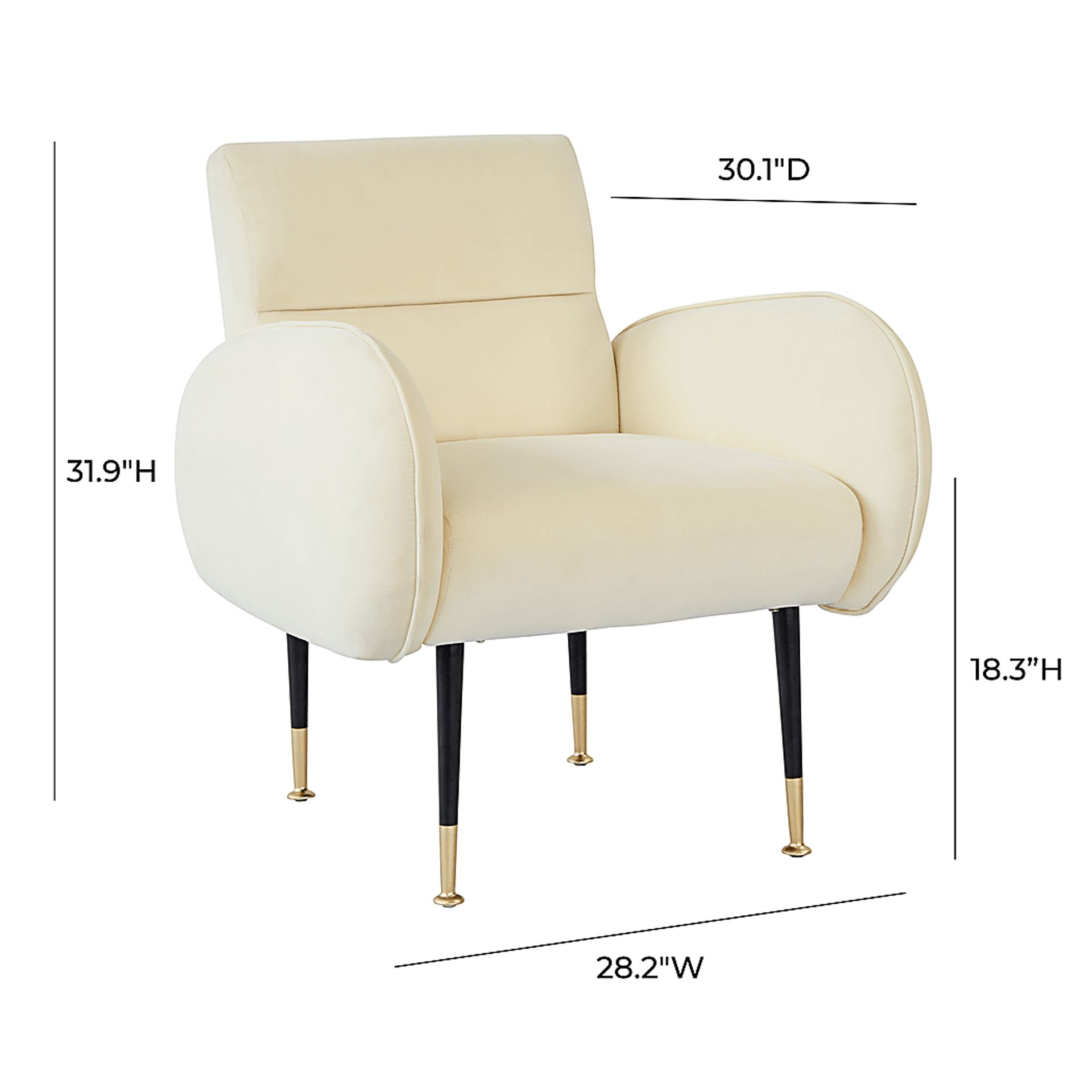 Nyelee Beige Accent Chair - Image 6