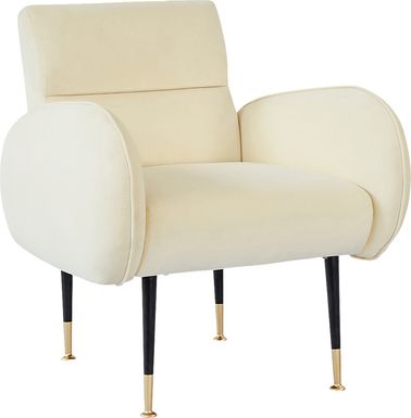 Nyelee Beige Accent Chair