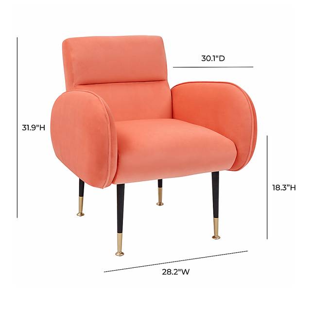 Nyelee Coral Accent Chair - Thumbnail - Image 6
