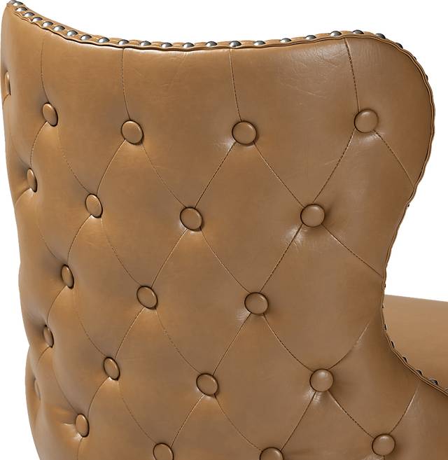 Nylic Tan Swivel Counter Stool, Set of 2 - Thumbnail - Image 7