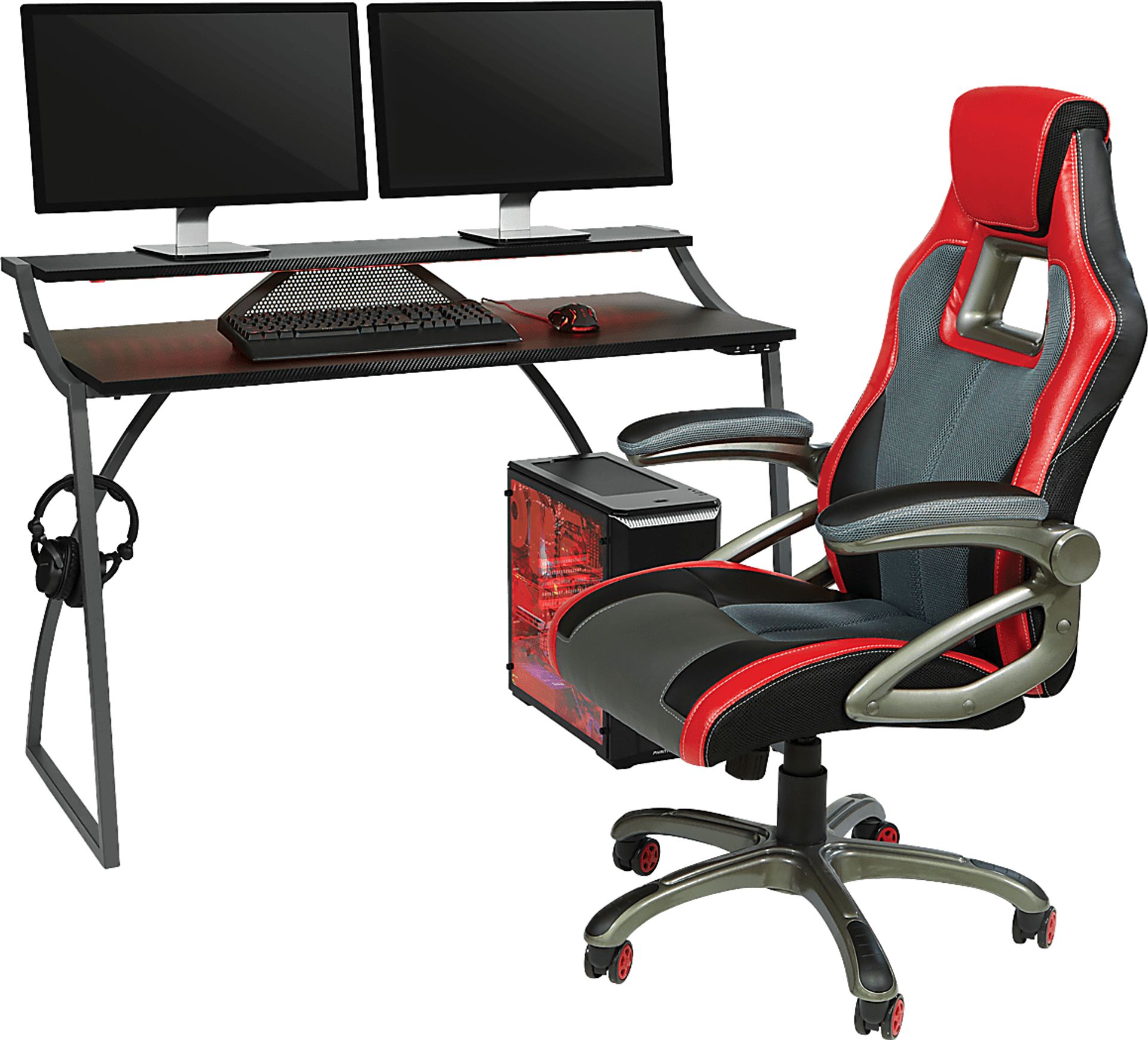 Nyota Black Gaming Desk - Image 9