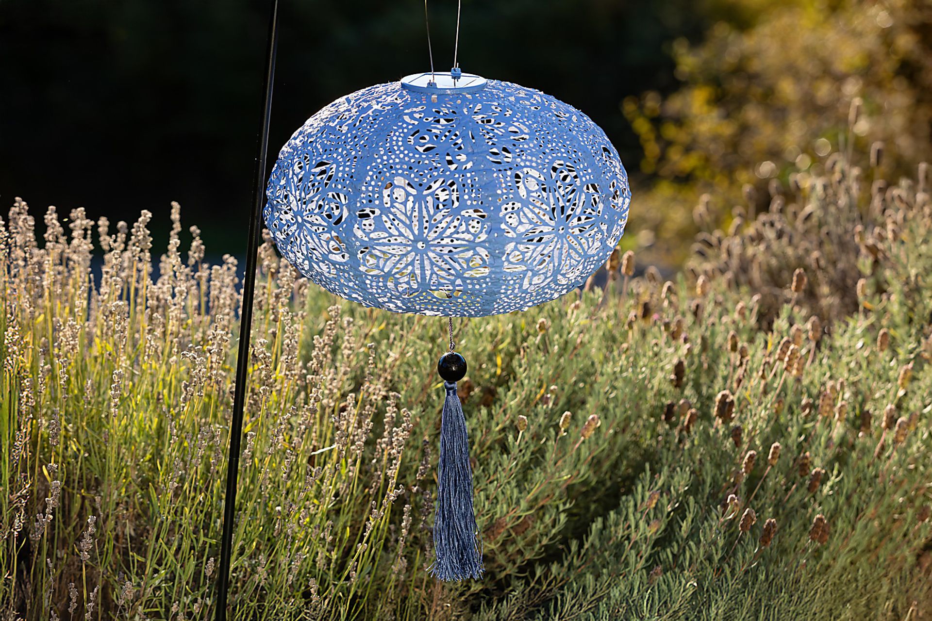 Nyx Blue Outdoor Solar Lantern - Image 3